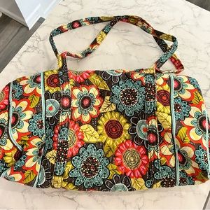 Vera Bradley Weekender Duffle Bag in Flower Shower Pattern
